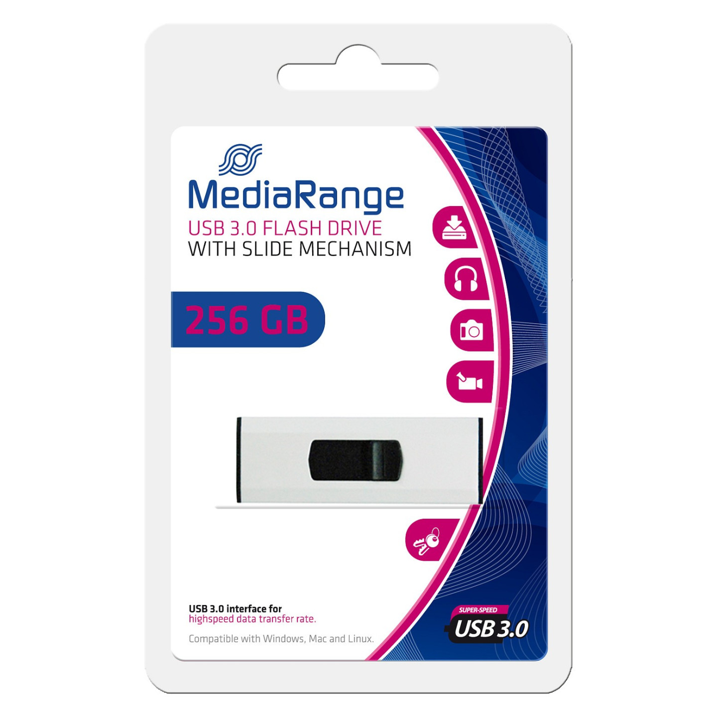 STICK 256GB MEDIARANGE USB-Flash-Laufwerk USB 3.0 — Buy in Cyprus with Fast Delivery