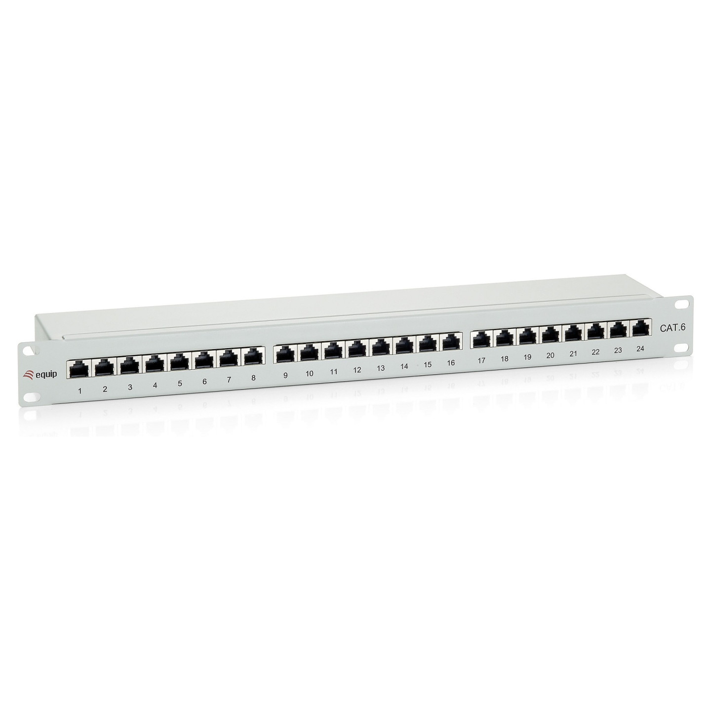 Equip Patchpanel 24x RJ45 Cat6 19' UTP 1HE Premium hellgrau — Buy in Cyprus with Fast Delivery