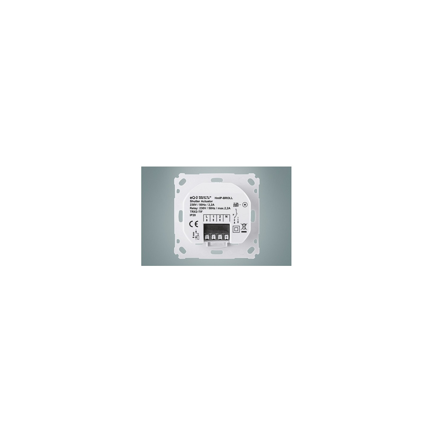 Homematic IP Rollladenaktor für Markenschalter (BROLL-2) — Buy in Cyprus with Fast Delivery