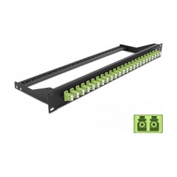 Delock 19? LWL Patchpanel 24 Port LC Duplex lindgrün — Buy in Cyprus with Fast Delivery