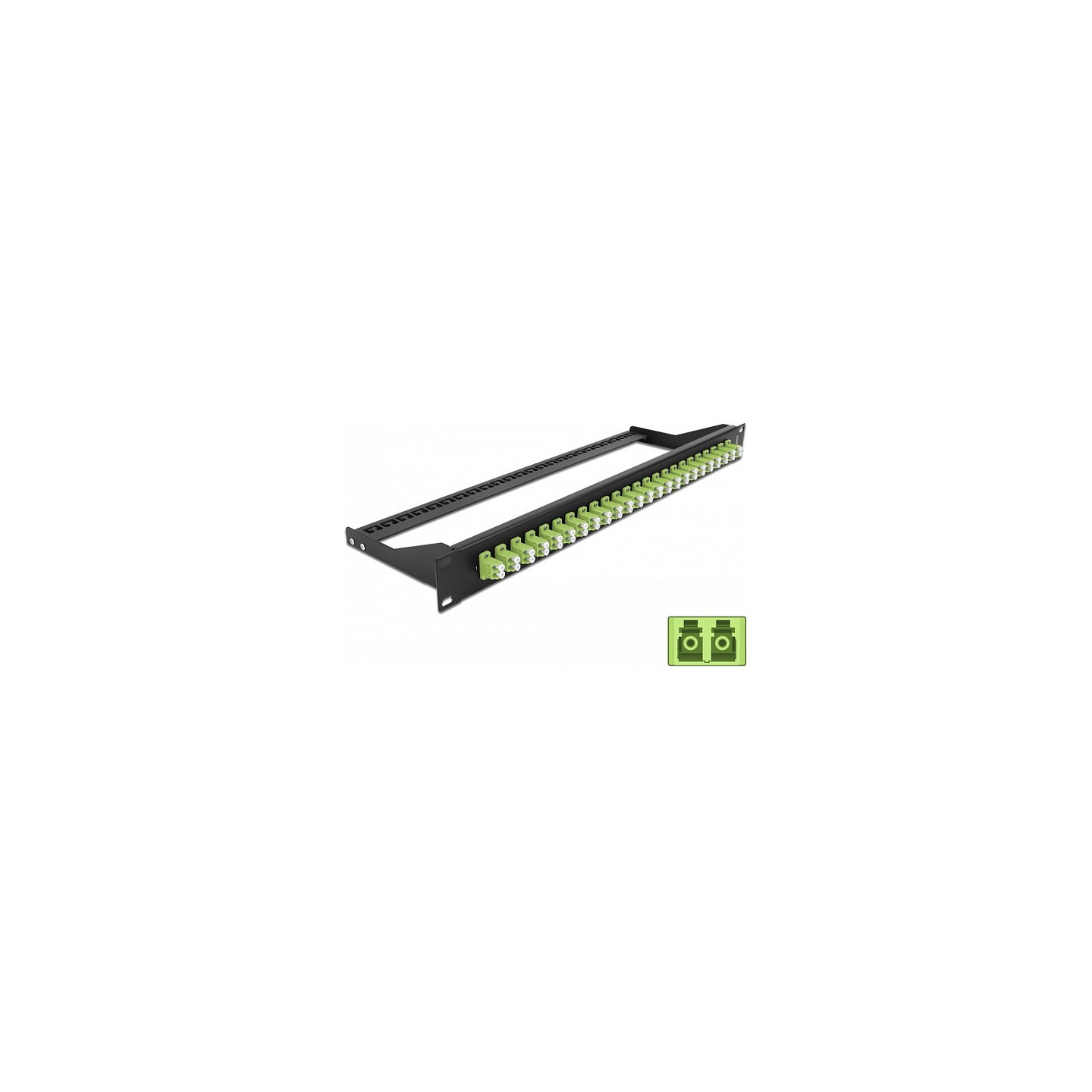 Delock 19? LWL Patchpanel 24 Port LC Duplex lindgrün — Buy in Cyprus with Fast Delivery