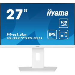 Buy iiyama ProLite XUB2792HSU-W6 - 27" FHD IPS 100Hz Monitor - White, 0.4ms, HDM... in Cyprus, Nicosia, Limassol, Larnaka, Pafos