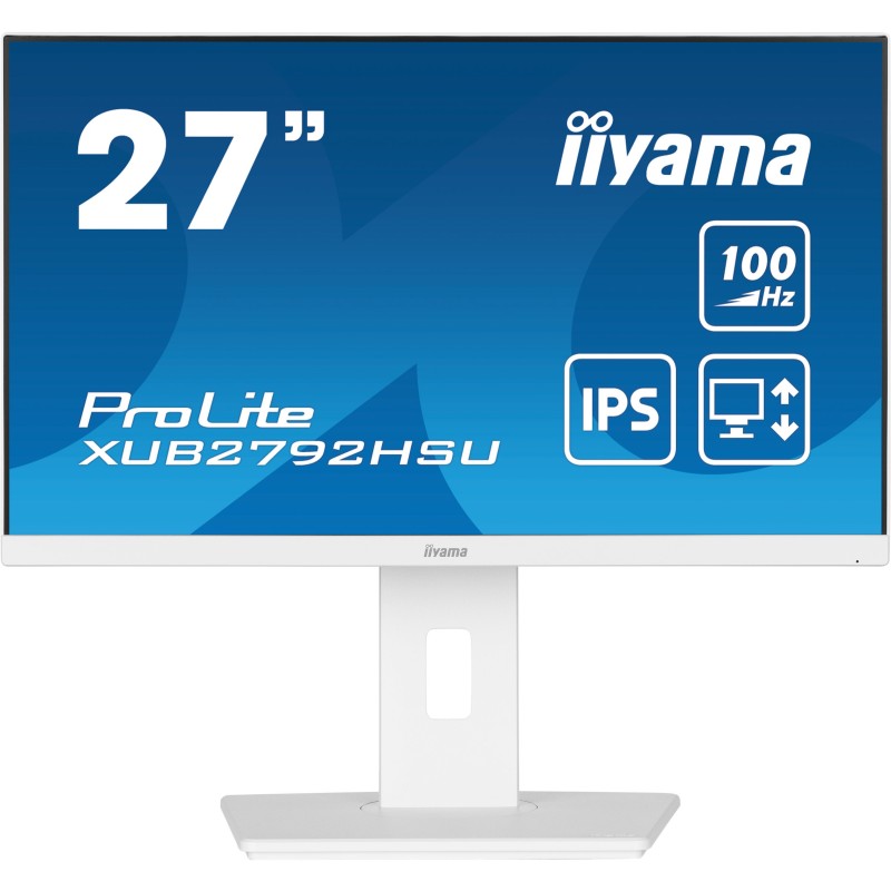 Buy iiyama ProLite XUB2792HSU-W6 - 27" FHD IPS 100Hz Monitor - White, 0.4ms, HDM... in Cyprus, Nicosia, Limassol, Larnaka, Pafos