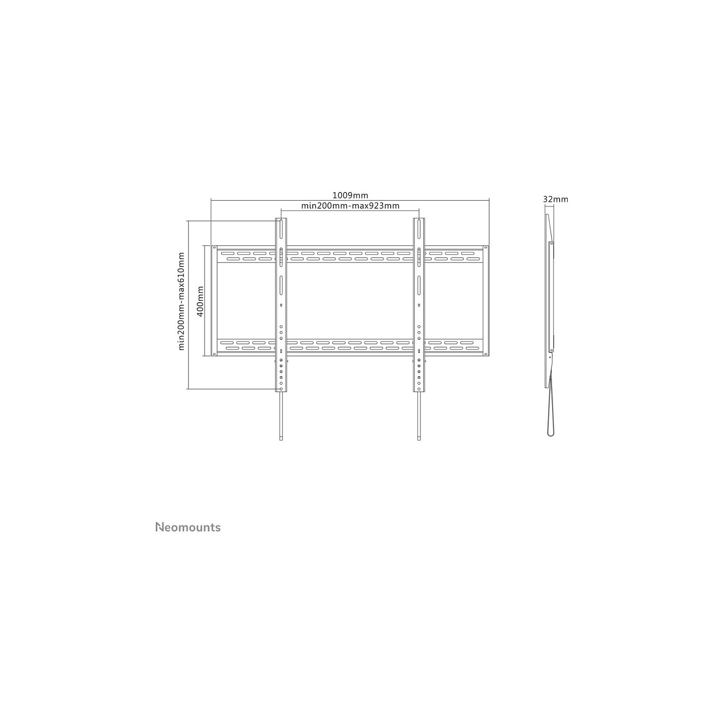 Neomounts LFD-W1000 Wandhalterung für Flachbild-Fernseher bis 100' (254 cm) — Buy in Cyprus with Fast Delivery