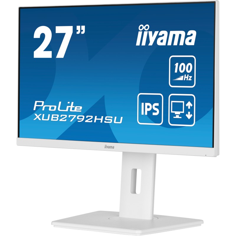 Buy iiyama ProLite XUB2792HSU-W6 - 27" FHD IPS 100Hz Monitor - White, 0.4ms, HDM... in Cyprus, Nicosia, Limassol, Larnaka, Pafos