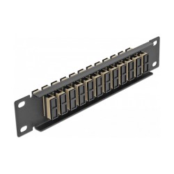 Delock 10? LWL Patchpanel 12 Port SC Duplex beige 1 HE schwarz — Buy in Cyprus with Fast Delivery