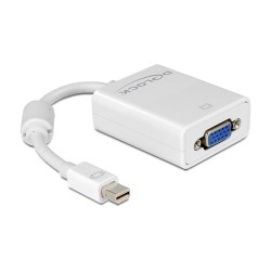 Adapter mini DisplayPort to VGA (ST-BU) DeLOCK White — Buy in Cyprus with Fast Delivery
