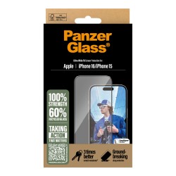 PanzerGlass iPhone 16 15 UWF — Buy in Cyprus with Fast Delivery