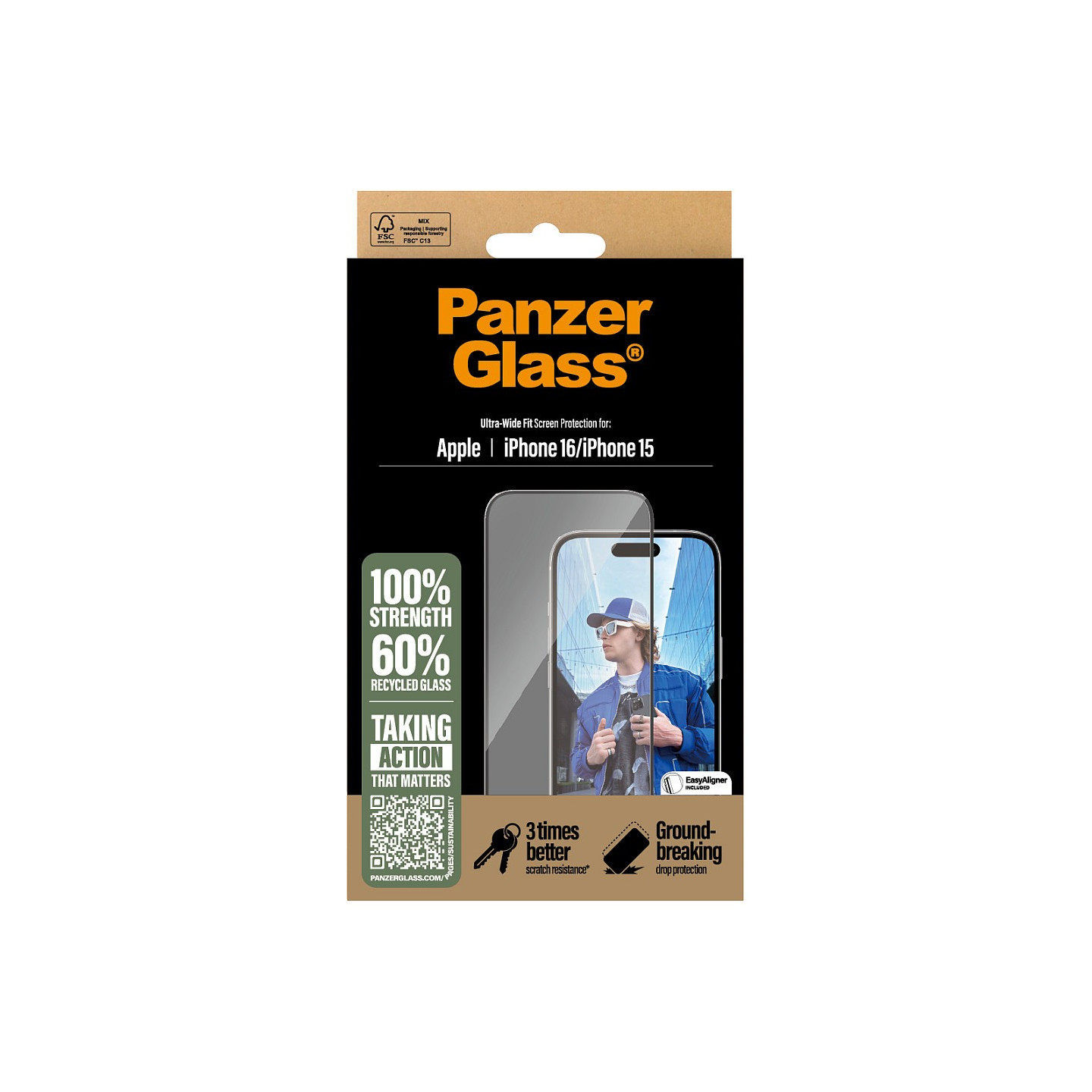 PanzerGlass iPhone 16 15 UWF — Buy in Cyprus with Fast Delivery