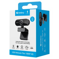 Sandberg USB Webcam Flex 1080P HD 133-97 (Boxed) — Buy in Cyprus with Fast Delivery