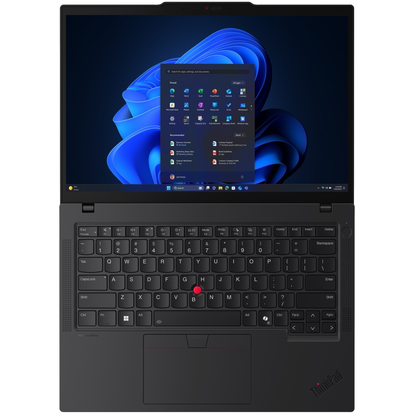 Lenovo ThinkPad T14 Gen 6 - CU7-255U - Black, 14" OLED 2.8K, Intel Core Ultra 7 255U, 32GB, 1TB, Windows 11 Pro