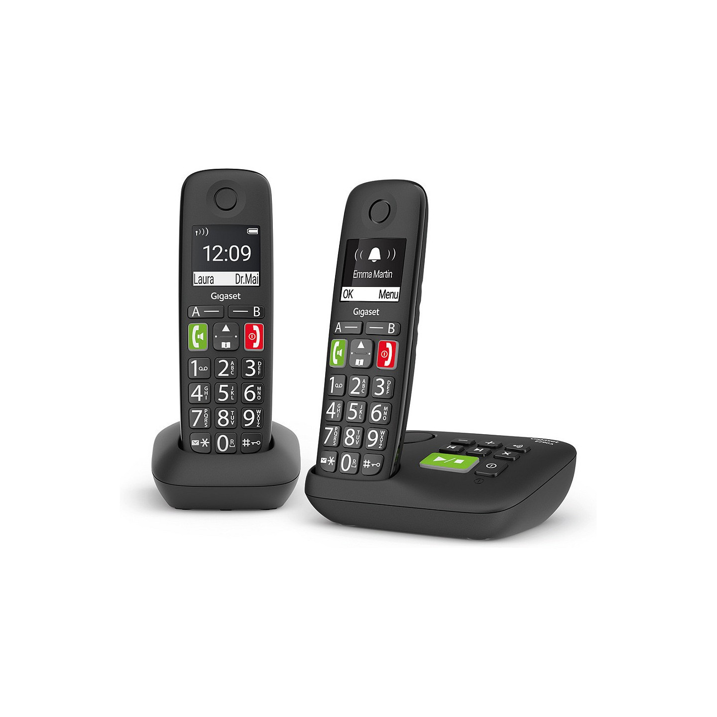 Gigaset E290A Duo - Schnurlostelefon - Anrufbeantworter mit Rufnummernanzeige — Buy in Cyprus with Fast Delivery