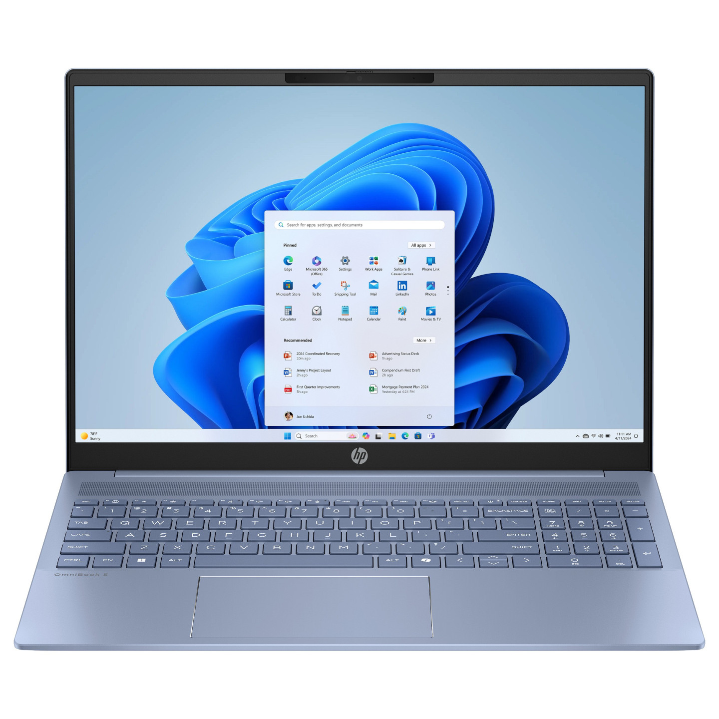 HP OmniBook 5 AI 16' 2K Core Ultra 5 225U 16GB 512GB SSD Win11 Home - Sky Blue - 16-af1454ng — Armenius Store Cyprus