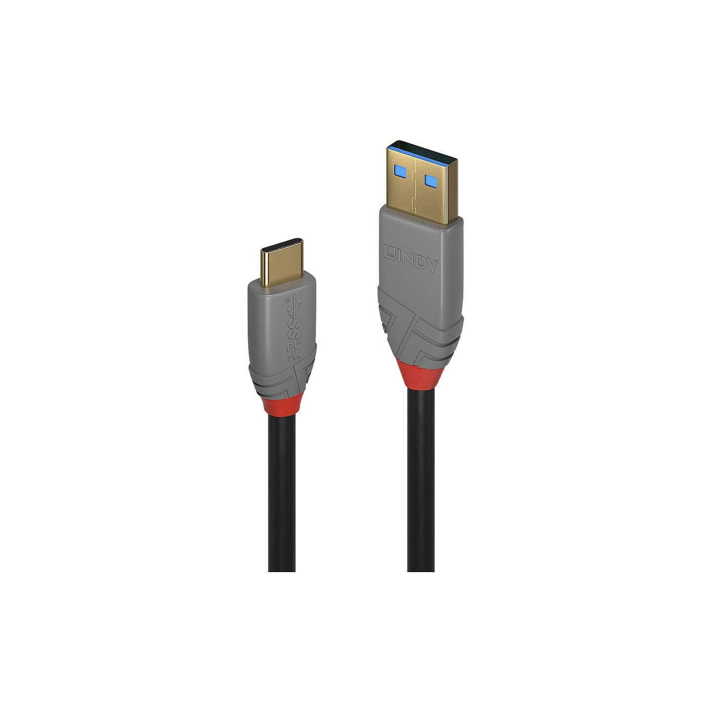 LINDY USB 3.1 Kabel Typ A C 5A PD Anthra Line M M 1m — Buy in Cyprus with Fast Delivery