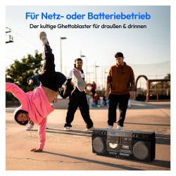 Medion LIFE® P66538 Retro-Boombox schwarz — Buy in Cyprus with Fast Delivery