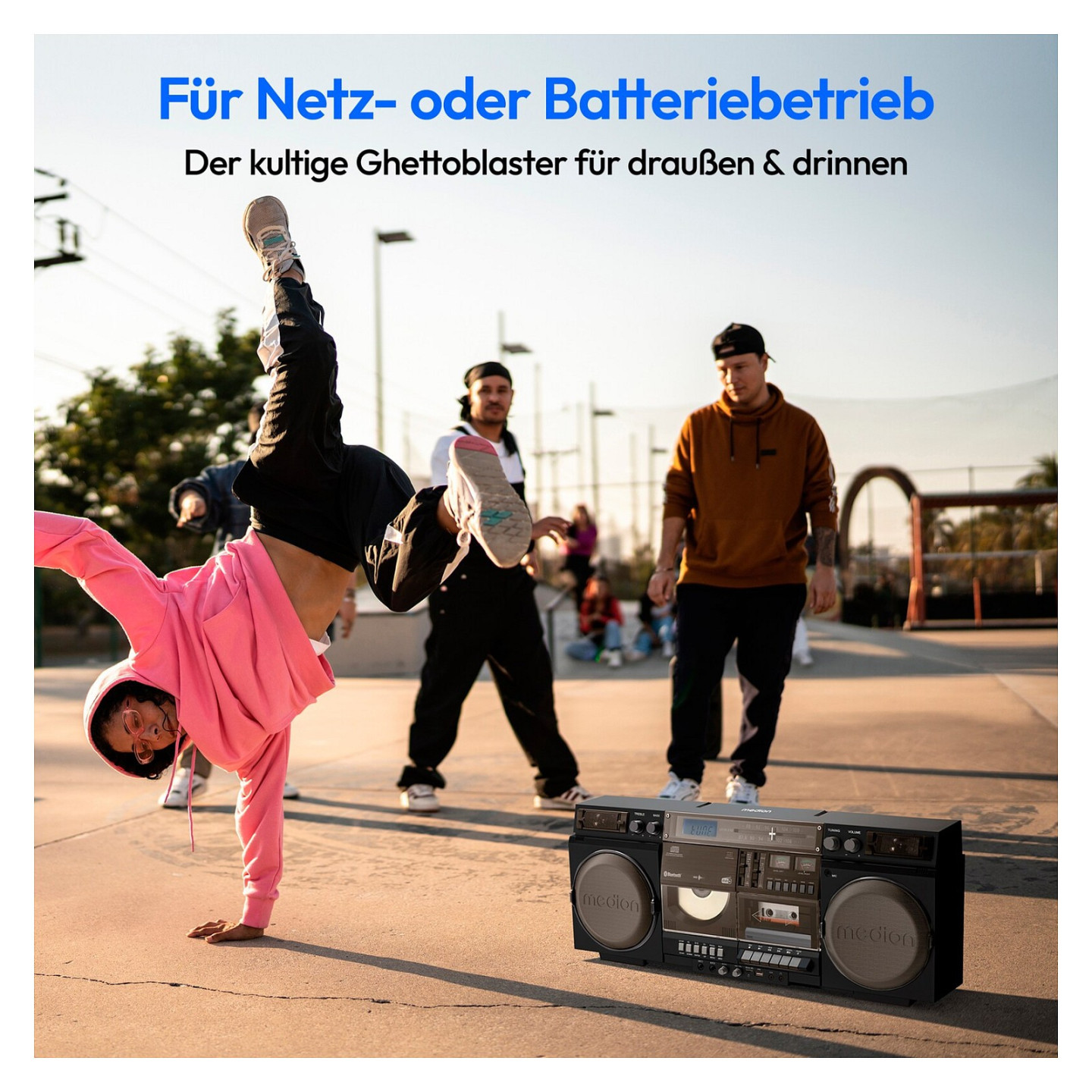 Medion LIFE® P66538 Retro-Boombox schwarz — Buy in Cyprus with Fast Delivery