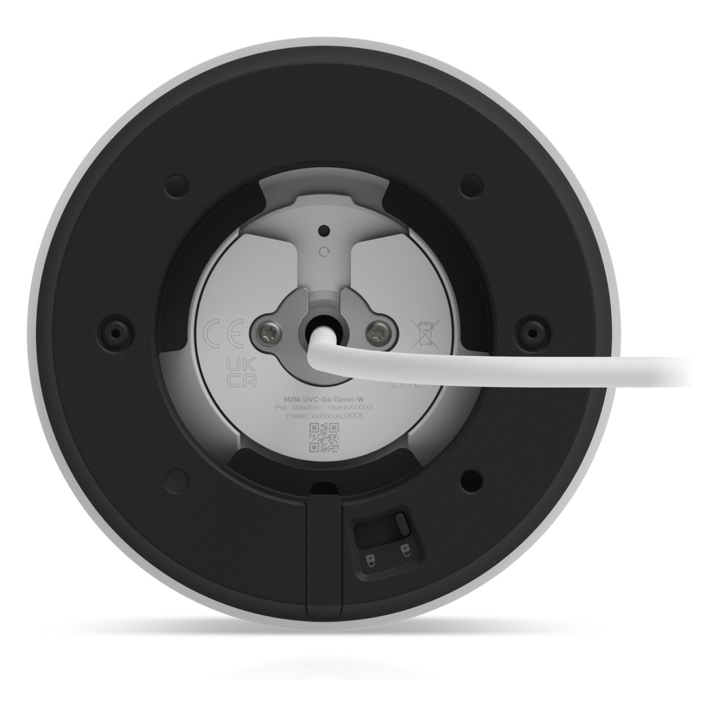 Ubiquiti UniFi G6 Turret - UVC-G6-Turret-W - 4K PoE Indoor/Outdoor IP66 White IR Night Vision