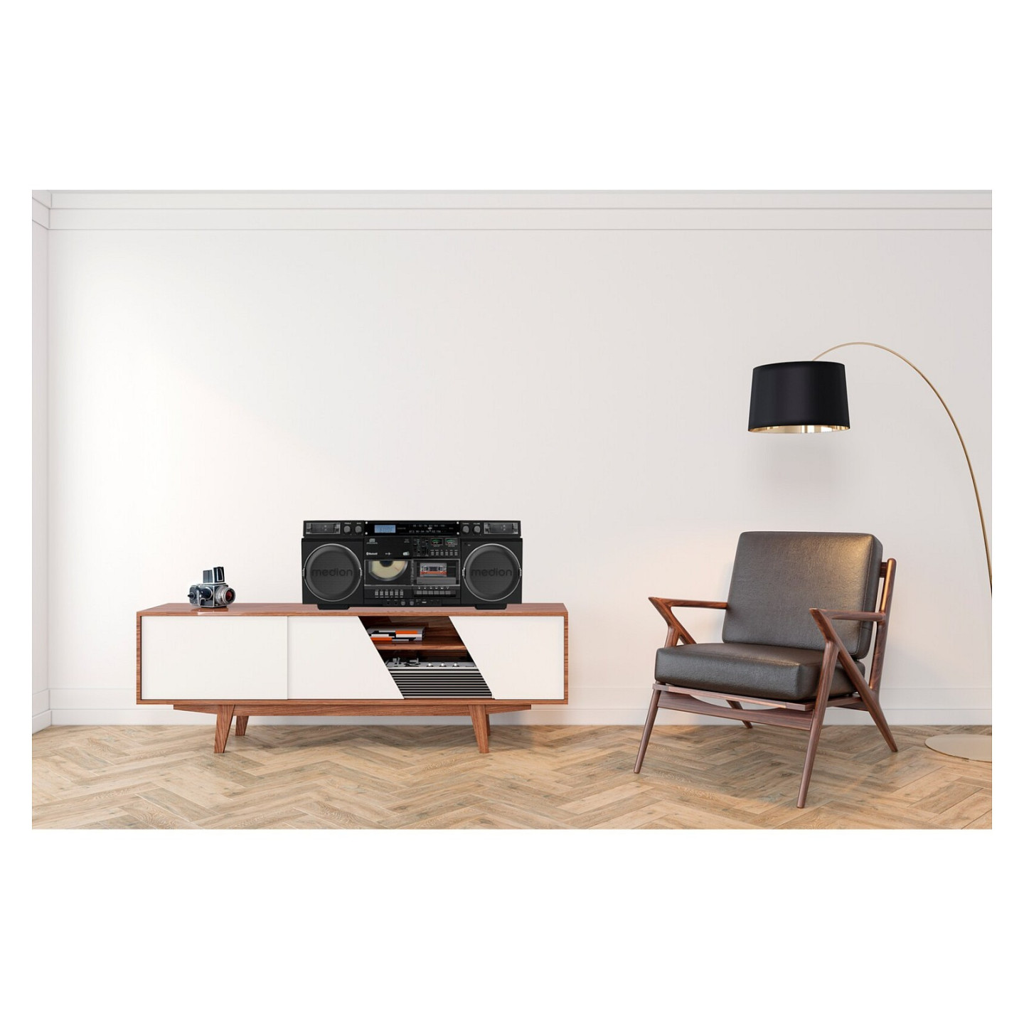 Medion LIFE® P66538 Retro-Boombox schwarz — Buy in Cyprus with Fast Delivery