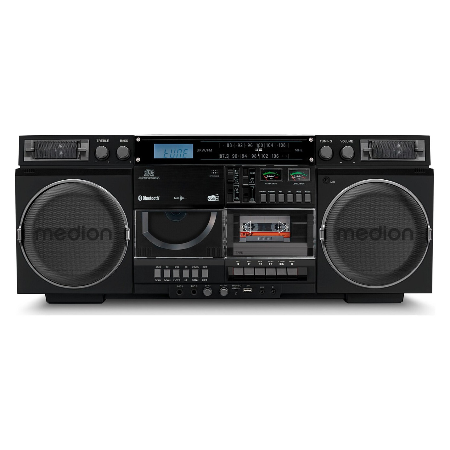 Medion LIFE® P66538 Retro-Boombox schwarz — Buy in Cyprus with Fast Delivery