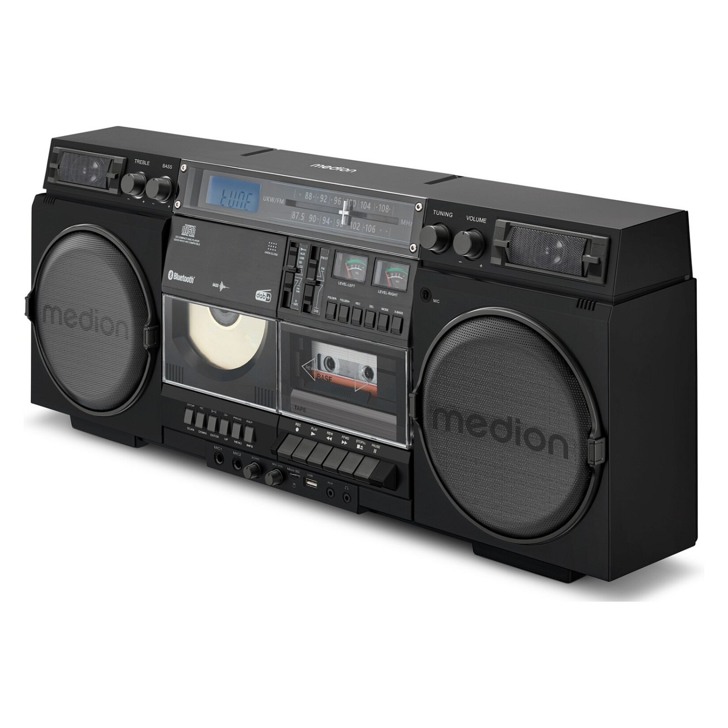 Medion LIFE® P66538 Retro-Boombox schwarz — Buy in Cyprus with Fast Delivery