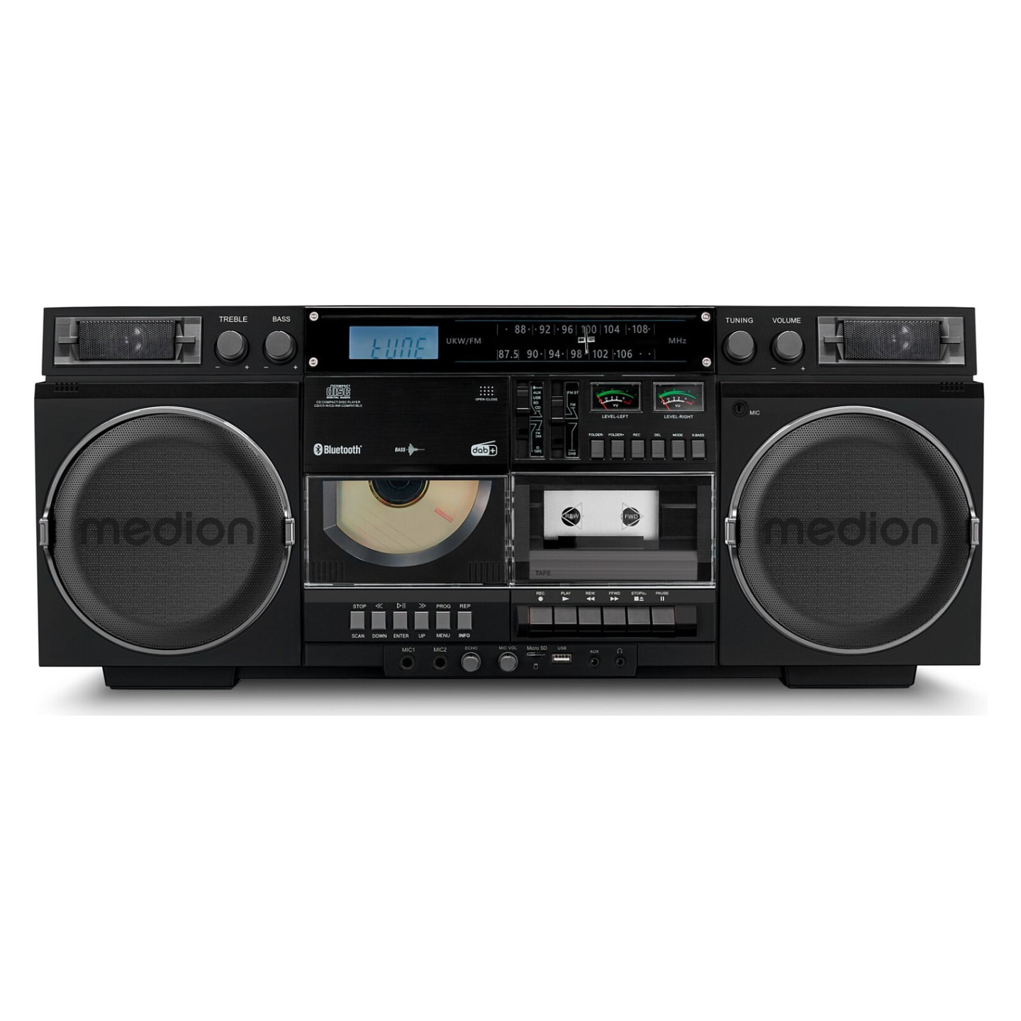 Medion LIFE® P66538 Retro-Boombox schwarz — Buy in Cyprus with Fast Delivery
