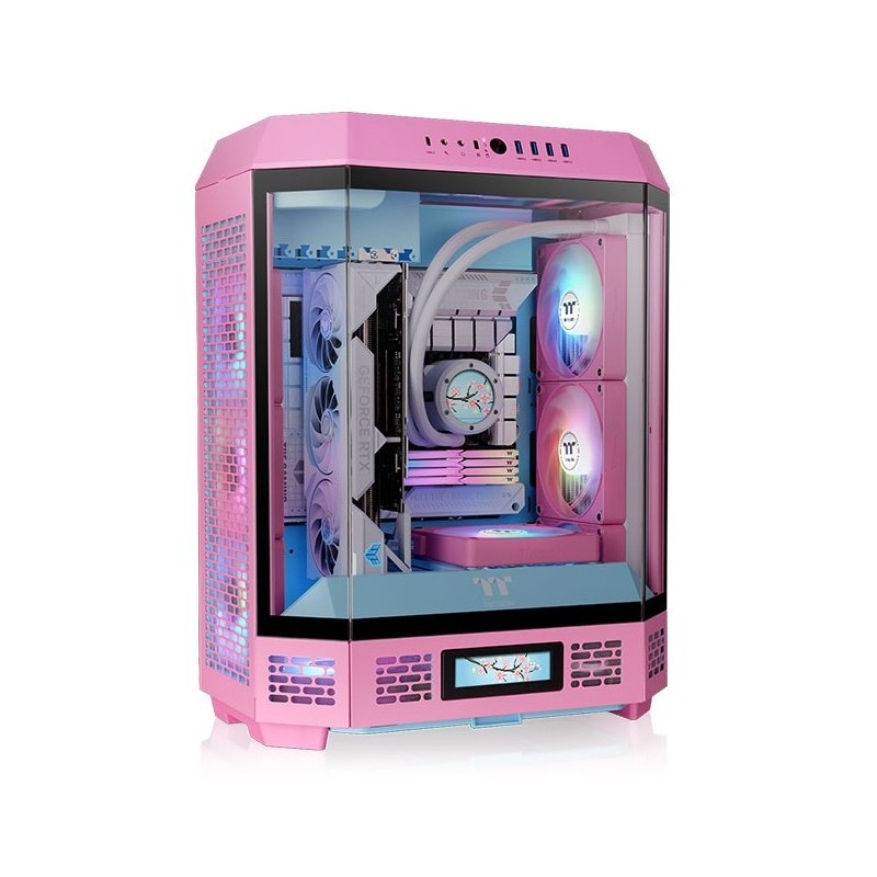 Buy Thermaltake The Tower 600 - Mid Tower PC Case - Bubble Pink, Tempered Glass,... in Cyprus, Nicosia, Limassol, Larnaka, Pafos