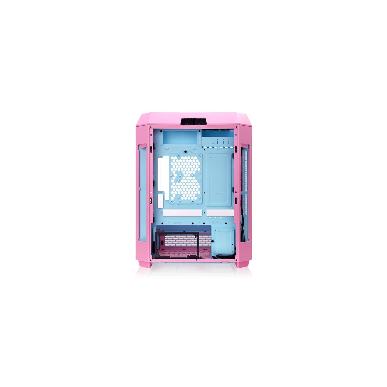 Thermaltake The Tower 600 - Mid Tower PC Case - Bubble Pink, Tempered Glass, ATX/mATX/Mini-ITX, USB-C