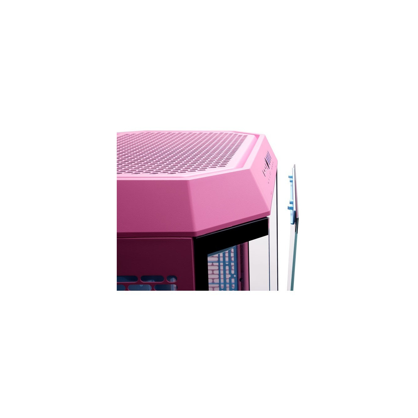 Thermaltake The Tower 600 - Mid Tower PC Case - Bubble Pink, Tempered Glass, ATX/mATX/Mini-ITX, USB-C
