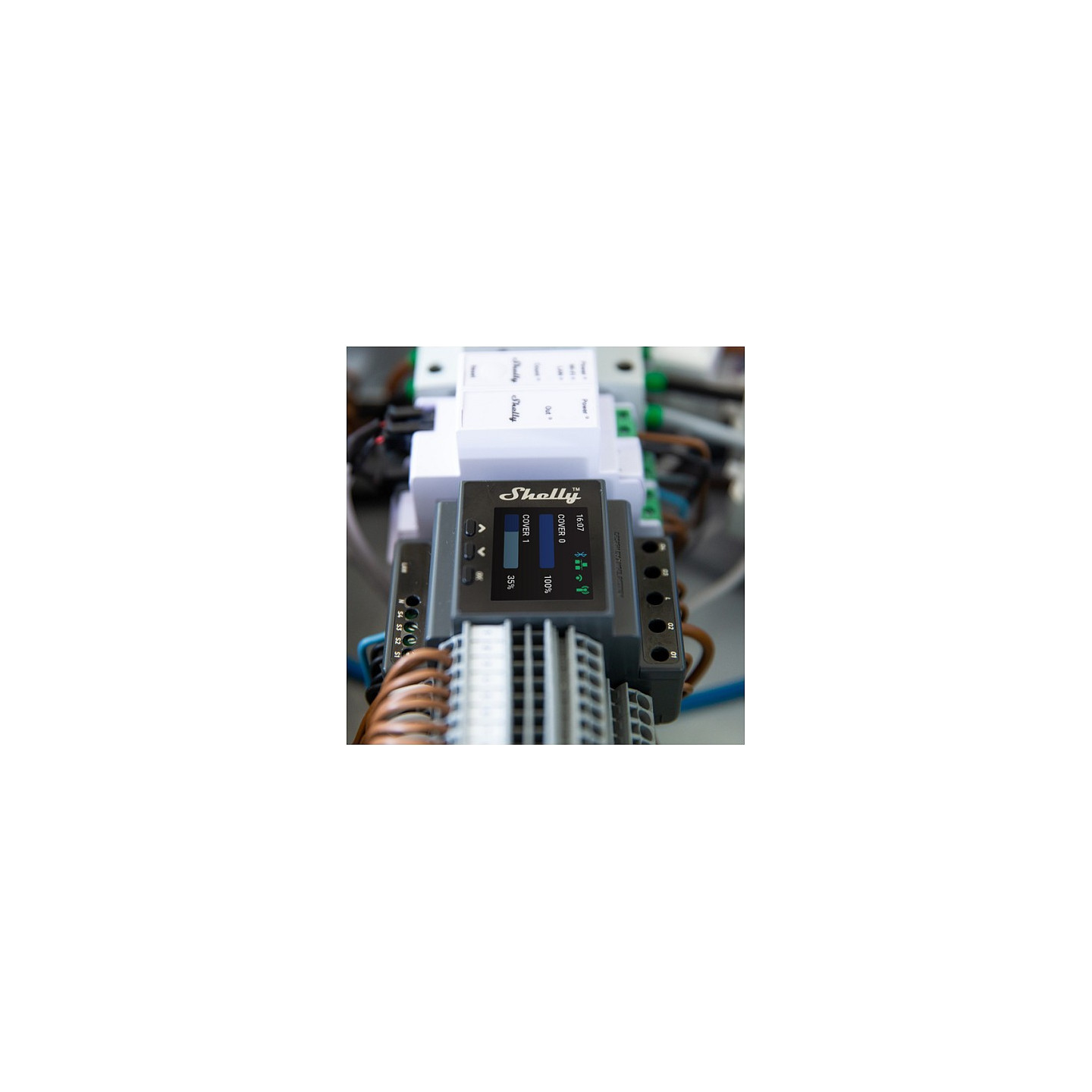 Shelly Relais 'Pro Dual Cover PM' 2x Rolladensteuerung WLAN LAN BT DIN-Rail — Buy in Cyprus with Fast Delivery
