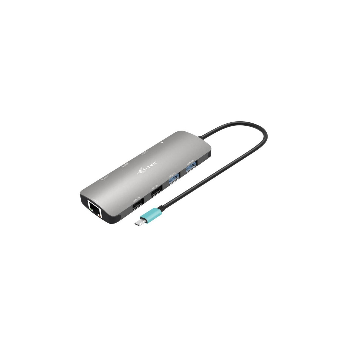 i-tec Metal Nano USB-C Dock - 2×HDMI, 100W Power Delivery, Silver, Dual Display, USB 3.2 Gen1