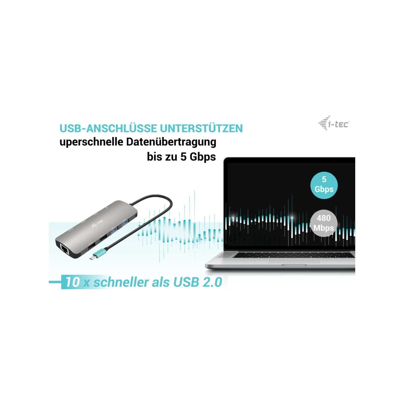 i-tec Metal Nano USB-C Dock - 2×HDMI, 100W Power Delivery, Silver, Dual Display, USB 3.2 Gen1
