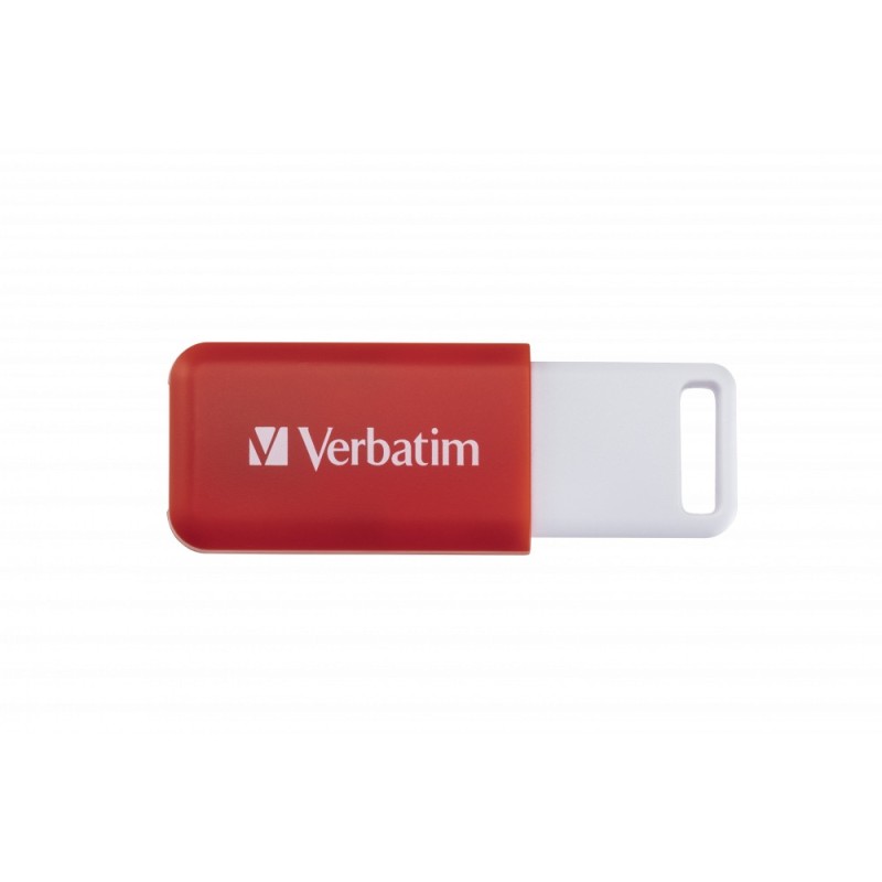Buy Verbatim DataBar USB 2.0 Flash Drive - 16GB - Red (Slide, USB-A) in Cyprus, Nicosia, Limassol, Larnaka, Pafos