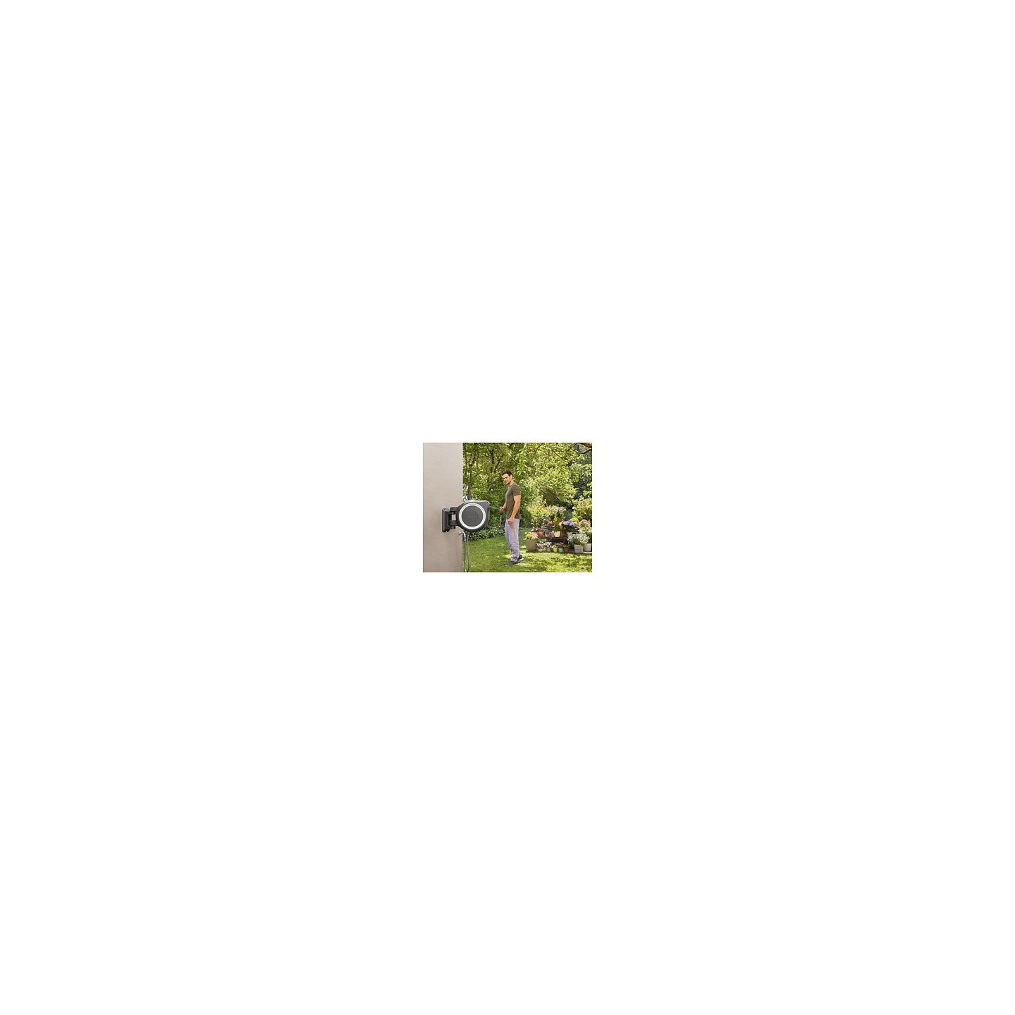Gardena Wand-Schlauchbox RollUp M L. 25 m. weiß — Buy in Cyprus with Fast Delivery
