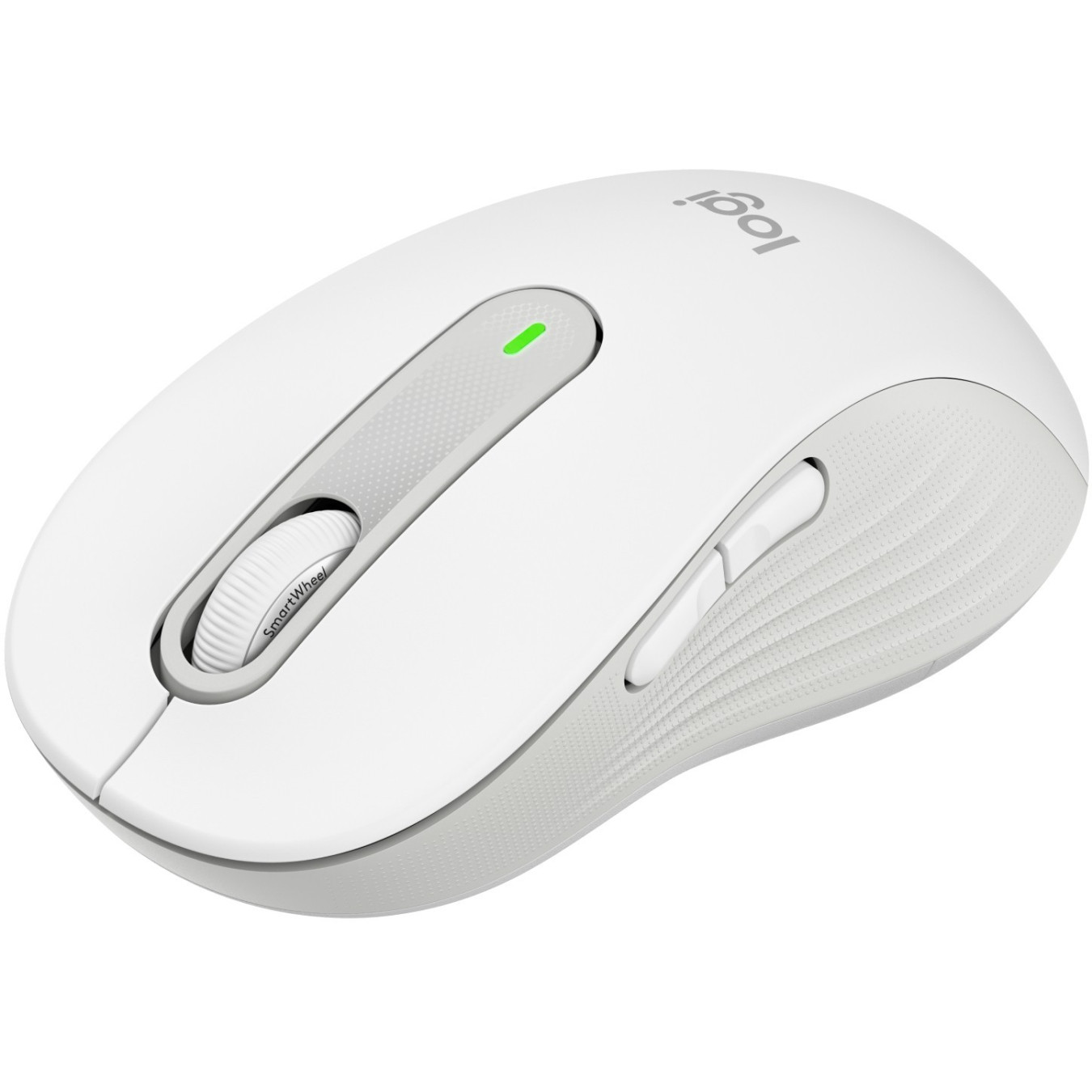 Logitech Signature M650 L for Business - Right-Hand Wireless Mouse - White, 5 Buttons, Bluetooth & Bolt USB Receiver