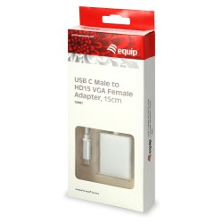 Equip Adapter USB-C - to VGA HD15 1920x1080 60Hz 0.15m si — Buy in Cyprus with Fast Delivery