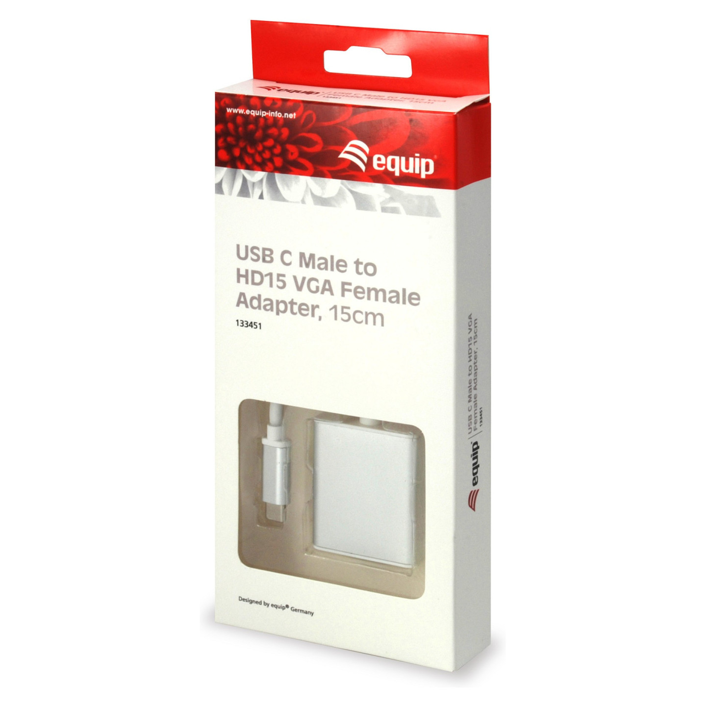 Equip Adapter USB-C - to VGA HD15 1920x1080 60Hz 0.15m si — Buy in Cyprus with Fast Delivery