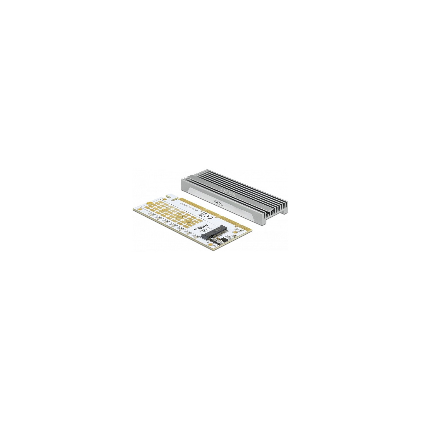 PCI Express x16 (x4 x8) Karte zu 1 x NVMe M.2 Key M mit LED Beleuchtung — Buy in Cyprus with Fast Delivery