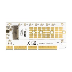 PCI Express x16 (x4 x8) Karte zu 1 x NVMe M.2 Key M mit LED Beleuchtung — Buy in Cyprus with Fast Delivery