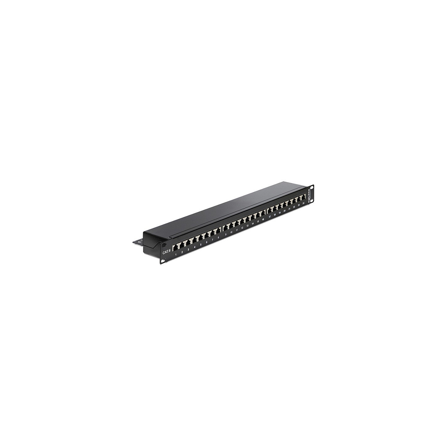 Delock 19? Patchpanel 24 Port Cat.6 schwarz — Buy in Cyprus with Fast Delivery