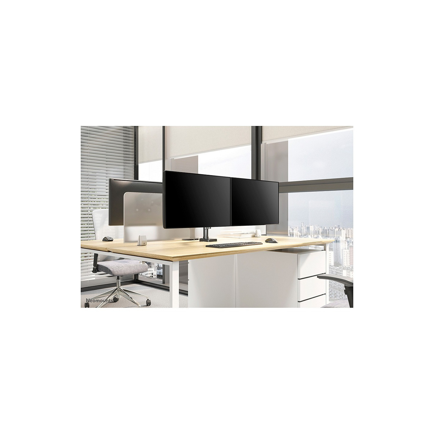 Neomounts DS70-750BL2 Tischhalterung für 17-27' Bildschirme - Schwarz — Buy in Cyprus with Fast Delivery