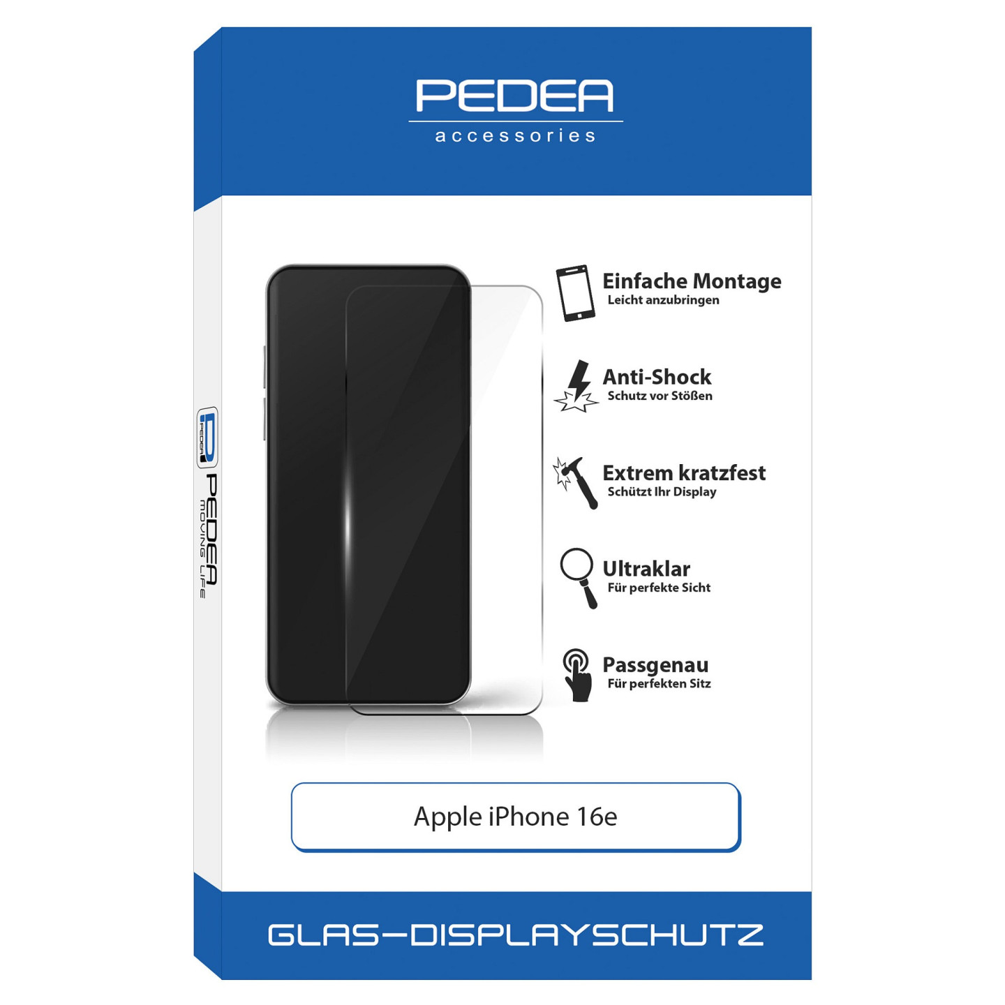PEDEA Display-Schutzglas fr Apple iPhone 16e — Buy in Cyprus with Fast Delivery