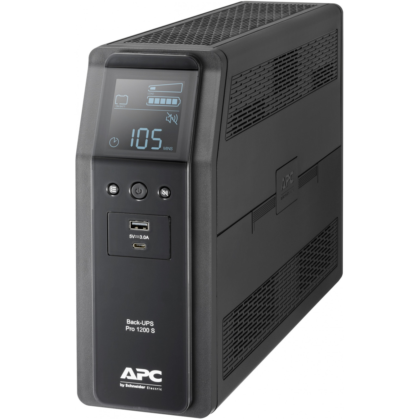 APC Back-UPS Pro BR1200SI - 1200VA/720W Line-Interactive UPS, 8×IEC C13, AVR, Sine Wave, USB A+C, LCD (Black)