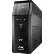 APC Back-UPS Pro BR1200SI - 1200VA/720W Line-Interactive UPS, 8×IEC C13, AVR, Sine Wave, USB A+C, LCD (Black)