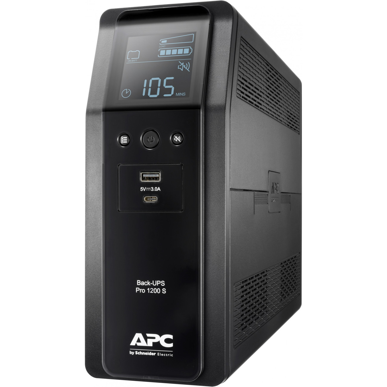 APC Back-UPS Pro BR1200SI - 1200VA/720W Line-Interactive UPS, 8×IEC C13, AVR, Sine Wave, USB A+C, LCD (Black)