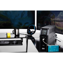 APC Back-UPS Pro BR1200SI - 1200VA/720W Line-Interactive UPS, 8×IEC C13, AVR, Sine Wave, USB A+C, LCD (Black)