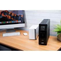 APC Back-UPS Pro BR1200SI - 1200VA/720W Line-Interactive UPS, 8×IEC C13, AVR, Sine Wave, USB A+C, LCD (Black)