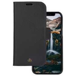 dbramante1928 New York - Flip-Hlle fr Mobiltelefon - 2-in-1 - Vollnarbenleder - Night Black - fr Apple iPhone 11. XR