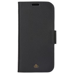 dbramante1928 New York - Flip-Hlle fr Mobiltelefon - 2-in-1 - Vollnarbenleder - Night Black - fr Apple iPhone 11. XR