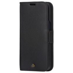 dbramante1928 New York - Flip-Hlle fr Mobiltelefon - 2-in-1 - Vollnarbenleder - Night Black - fr Apple iPhone 11. XR