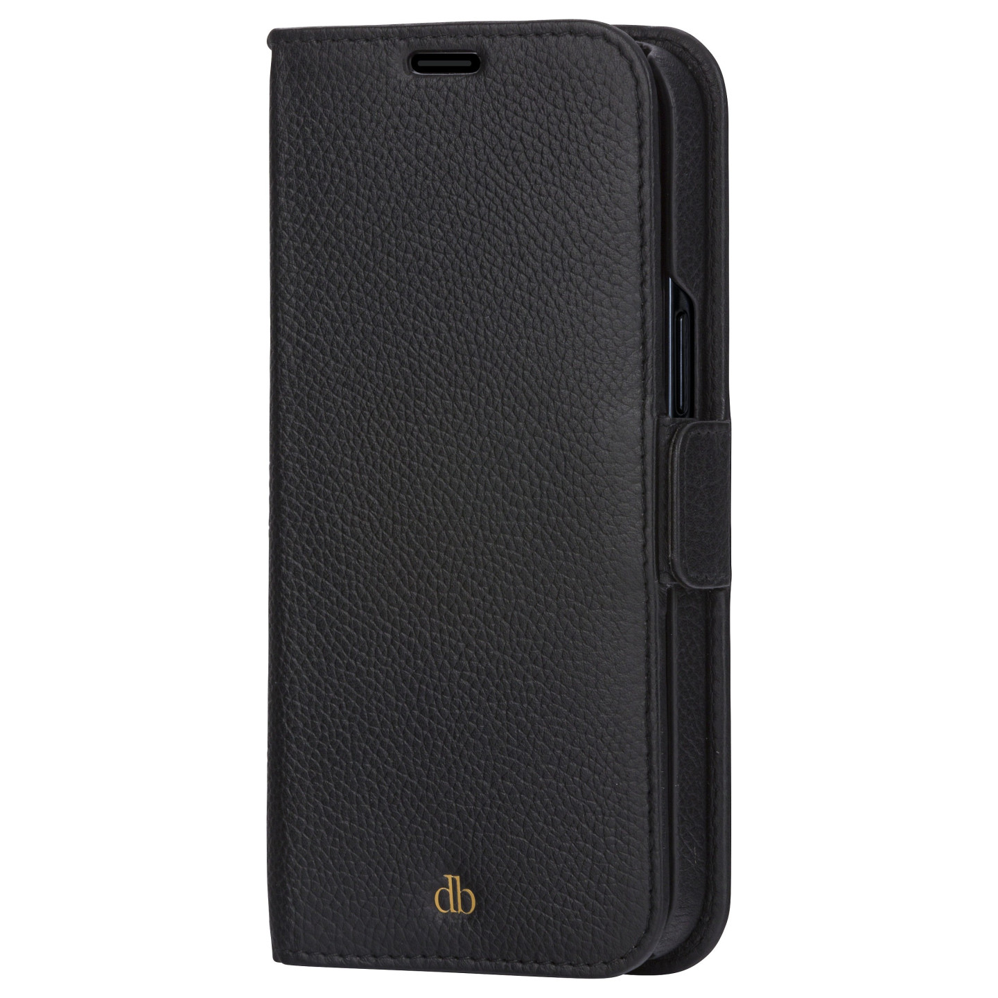 dbramante1928 New York - Flip-Hlle fr Mobiltelefon - 2-in-1 - Vollnarbenleder - Night Black - fr Apple iPhone 11. XR